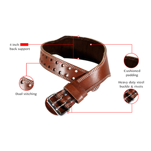 Competition Quality Leather Powerlifting Belt Heavy Duty Adjustable Gym Belt Weightlifting Support OEM Factory Manufacturer - Product Image 5