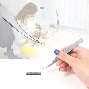 Pince à cils la plus vendue en gros, à pointe fine et lisse, pour extensions de cils, usage en salon de beauté, pince à cils cosmétique OEM - Product Image 6