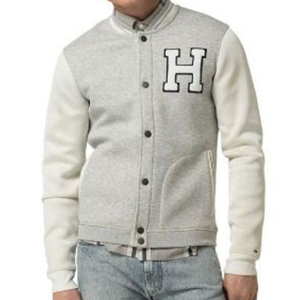 Veste bomber en molleton pour homme avec logo personnalisé, broderie, patch, veste de baseball, veste varsity en velours pour homme, veste de sport pour l'extérieur - Product Image 1