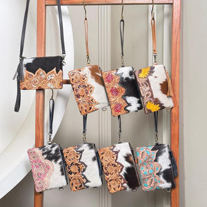 2025 Custom Designer Luxury <b>Mini</b> Crossbody Shoulder Bag <b>Hand</b> Tooled Leather Wristlet Purse & Handbag Messenger Bag for Women's - Product Image 4