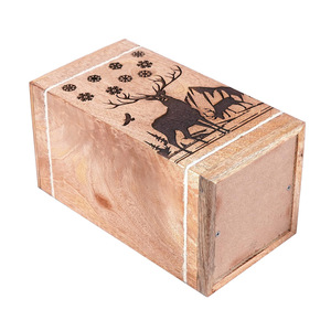 Top Selling Buck Deer & Floral Engraved Wooden <b>Urns</b> for Human <b>Pet</b> <b>Ashes</b> Adult Large Mango Wood Cremation <b>Urn</b> Box for Columbarium - Product Image 3