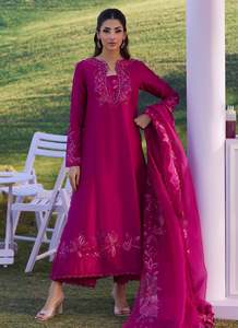 Pakistani Formal Dresses for Women <b>Silk</b> Knee-Length Loose Fit Wrinkle-Free Quick Dry <b>Kurta</b>/Kurti for Wedding Party All Seasons - Product Image 2