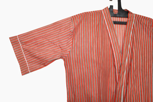 Bata Kimono de Algodón Suave con Estampado de Dibujos Animados para Mujer, Camisón de Verano Hecho a Mano ODM con Cuello en V, Cintura Elástica, Largo hasta la Rodilla - Product Image 5