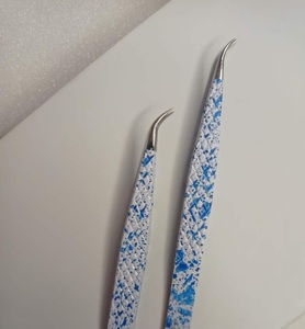 Vired Impex High Quality Eyelash Extension Tweezers Stainless Steel <b>Precision</b> <b>Tools</b> Set Anti-magnetic Acid-resistant Toothed - Product Image 2