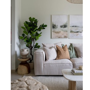 Minimalist Vietnam Origin Beige Color Space Saving Corner <b>Sofa</b> L Shape Warranty 210x150cm <b>Wooden</b> <b>Frame</b> Living Room <b>Sofas</b> - Product Image 6