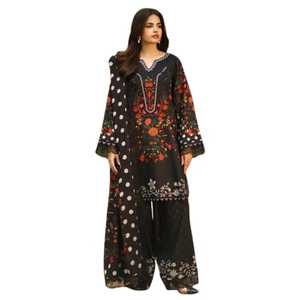 Women's Floral Printed Cotton Kurta <b>Kurti</b> Loose Fit Floor-Length Traditional Ethnic Wear for India Pakistan Casual All Seasons - Product Image 1