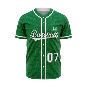 Camiseta de Béisbol Personalizada para Hombre, 100% Poliéster, Transpirable, de Secado Rápido, Antibacteriana, Manga Corta, Cierre Completo con Botones - Product Image 4