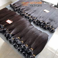 Listo para enviar 14 ''SDD hueso recto cabello humano, 100% cabello virgen Vietnam, extensiones de cabello crudo vietnamita