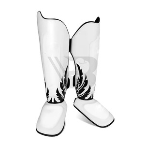 Protège-tibias de boxe Muay Thai sur mesure en polyester/EVA/néoprène, haute qualité, lavables, écologiques, fabricant OEM, différents modèles - Product Image 3
