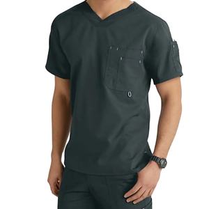 ชุดสครับทางการแพทย์ของผู้ชายสำหรับโรงพยาบาลฤดูร้อนชุดยูนิฟอร์มผ่าตัดพยาบาลผ้าเจอร์ซี่ใส่สบายชุดหมอ2026 Hi - Product Image 3