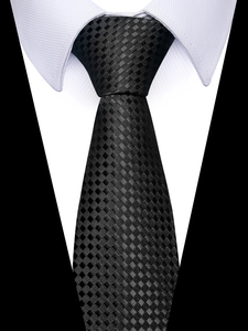 Corbata de Seda Clásica de 8 cm con Rayas Azules para Hombre, Accesorios para Traje, Ideal para Bodas, Trabajo, Cumpleaños, Regalo - Product Image 3