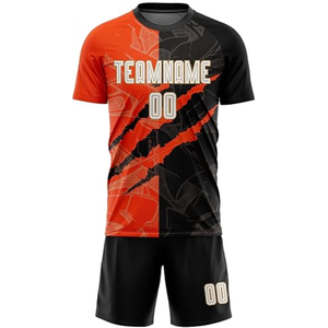 Conjunto de Camiseta y Pantalones Cortos de Fútbol de Secado Rápido, Diseño Único, Modelo de Nueva Temporada, Transpirable, Cómodo, Cuello Redondo, Uniforme de Fútbol - Product Image 1
