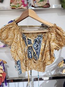 OEM Boho Floral Hauts pour femmes personnalisé en soie écologique décontracté été tissé Streetwear - Product Image 2