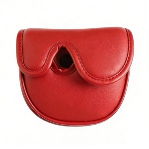 Funda Protectora para Cabeza de Palo de <span class=keywords><strong>Golf</strong></span> de Diseño Personalizado con Logotipo Bordado, Magnética o con Cinta Adhesiva, de Cuero PU Impermeable, Premium - Product Image 1