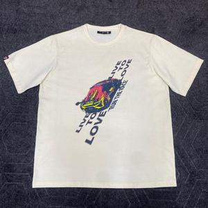 T-shirts en jersey décontractés personnalisés de qualité supérieure, vente en gros, streetwear, imprimé graphique vintage, coton, coupe classique, impression DTG, écologique - Product Image 1