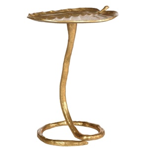 Golden Finished Leaf Design Hot Selling Home Decor Mode Home Decor Office Decor Coffee and <b>Side</b> <b>Table</b> - Product Image 3