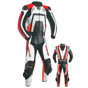 Combinaison de course moto personnalisée avec logo, pour homme, manches longues, en cuir respirant, toutes saisons, service OEM - Product Image 3