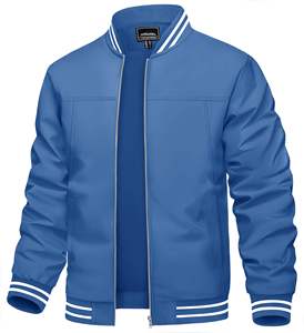 Chaqueta Bomber para Hombre, Invierno, 300 GSM, Forro Polar, Tela de Algodón y Poliéster, Talla Personalizada, Servicios OEM, Directo de Fábrica, MOQ Bajo - Product Image 4