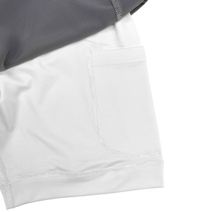 กางเกงวิ่งผู้ชาย 2 in 1 กางเกงออกกำลังกาย กางเกงกีฬาสำหรับผู้ชาย แห้งเร็ว น้ำหนักเบา มีกระเป๋า - Product Image 3