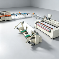 Máquina Rebobinadora de Papel Higiénico Totalmente Automática con Sellado de Extremos 150-200m/min Control PLC para Fábrica de Papel