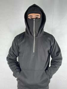 Sudadera con Capucha Ninja para Hombre, Transpirable, Diseño Nuevo, Alta Calidad, Color Sólido, con Bolsillos - Product Image 2