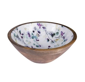 Tazón Impreso de Calidad Deluxe Hecho con Madera de Acacia para Cocina y Otros Usos de Catering, Tazón para Servir de Buena Calidad - Product Image 2