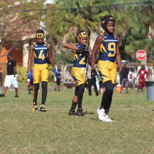 Camiseta y pantalones cortos de compresión de escuela secundaria de calidad superior de fútbol 7v7 para hombre personalizado uniforme 7on7 para niños - Product Image 3