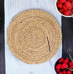 Bamboo Sea Grass Rattan Cup Coasters Dining <b>Table</b> <b>Mat</b> Set Woven Rounded Wicker Heat Resistant Eco-Friendly Modern - Product Image 3