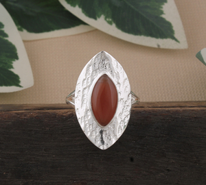 Anillo de Plata de Ley con Cristal Rosa y Cuarzo Cereza de Corte Brillante Redondo con Engaste de Bisel para Mujer, Joyería Nupcial y de Fiesta al por Mayor - Product Image 1