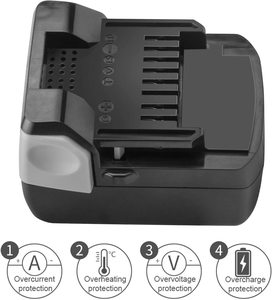 Vervangende accu 14,4V BSL1430 3000mAh 3000mAh 5000mAh Compatibel met originele gereedschappen en oplader - Product Image 5