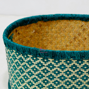 Handmade <b>Rattan</b> <b>Storage</b> <b>Baskets</b> Set Round Minimalist Style Wall Mounted Durable for Living Room & Kitchen Organization - Product Image 3