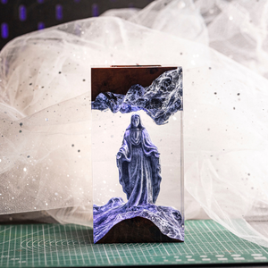 Lámpara de Resina Epoxi Personalizada, Lámpara de Resina Epoxi, Lámpara de Resina y Madera, Lámpara de Noche Personalizada, Regalo Hecho a Mano, Cumpleaños - Product Image 3