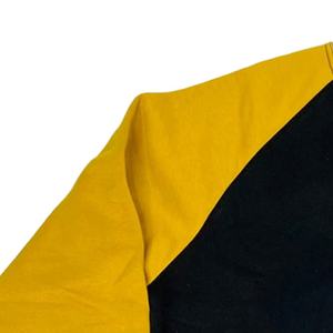 Sweatshirts à logo personnalisé pour hommes avec motif à carreaux Coupe décontractée Col rond Sweatshirts à capuche Conception d'épaule tombante Technique délavée - Product Image 3