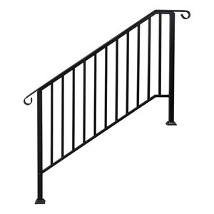 Corrimano in Ferro Nero Opaco a 4 Livelli, Eleganti Componenti per Scale da Esterno - Product Image 5