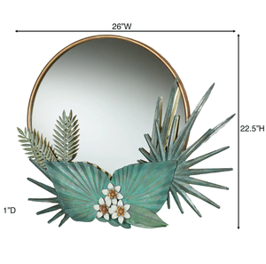 Espejo de Pared Artístico con Marco de Hierro, Decoración Contemporánea para Sala de Estar, Dormitorio, Pasillo, Interior, Marca Privada - Product Image 2