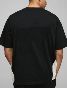 Ensemble court imprimé en jersey 100 % coton sur mesure, pour un usage quotidien décontracté, style streetwear ample, respirant et écologique pour homme - Product Image 2