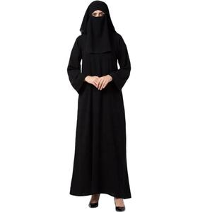 Venta al por Mayor de Abayas Personalizadas para Mujeres Musulmanas, Tallas Grandes, Modestas, de Chifón, Estilo Vintage, Natural, Casual y Moderno - Product Image 3