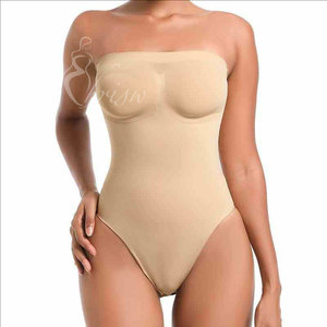 Body Moldeador Sin Costuras Tipo Bandeau <span class=keywords><strong>con</strong></span> Control de Abdomen, Compresión Ligera, Estilo Bikini - Product Image 3