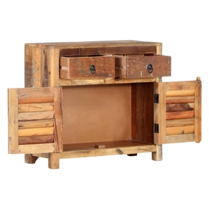 Reclaimed Wood Sideboard Rustic Living Room Storage Unit Solid Timber Cabinet Handcrafted Eco-Friendly Durable Furniture Drawers - Product Image 2