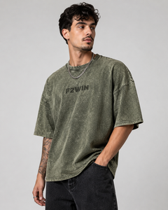 เสื้อยืดคอกลมโอเวอร์ไซส์ทรงลำลอง Force 2 Win 2026 สำหรับผู้ชาย ไซส์ XL ผ้าคอตตอน 100% ระบายอากาศได้ดี ผ้าถักเนื้อนุ่ม สีพื้น - Product Image 5