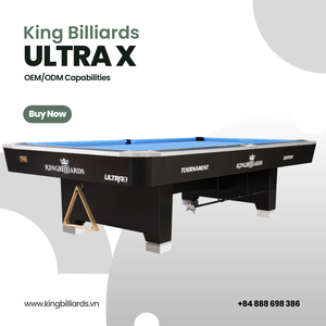 โต๊ะพูล Ultra X Tournament Edition Premium ขนาด 9 ฟุต โครงไม้ยางพารา แผ่นลามิเนตมาตรฐานสากล K55 ผู้ผลิต OEM จากเวียดนาม - Product Image 2