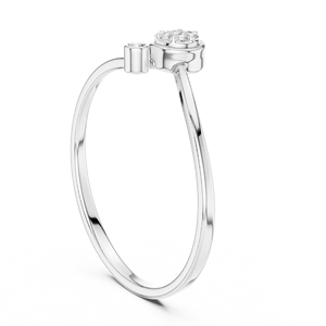 แหวนมอสซาไนต์ทรงกลม REYES Classic Design ขนาด 0.38 กะรัต ตัวเรือนเงินแท้ 925 ชุบโรเดียม ได้รับการรับรองจาก GRA เครื่องประดับคุณภาพสูง - Product Image 3