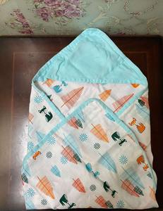 Toallas con Capucha para Bebé Oaptimo, 100% Algodón Muselina, 90x90cm, Ecológicas, Ultra Suaves y Absorbentes, Unisex, para Bebés y Niños - Product Image 5