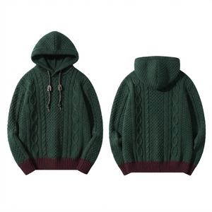 Sweat à capuche tactique camouflage imprimé 100 % coton personnalisé pour homme, coupe oversize, coupe-vent, lourd et luxueux pour l'hiver - Product Image 2