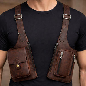 New Arrival Wholesale Low Price All Season Genuine Leather Handmade Camouflage 25L Waterproof <b>Harness</b> Shoulder Holster Backpack - Product Image 1