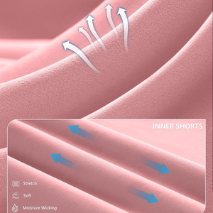 Vêtements de sport pour femmes, shorts intégrés 2 en 1, tenue d'entraînement athlétique, séchage rapide, pour athlètes féminines - Product Image 5