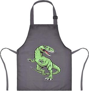 Tablier pour enfants garçons à motif dinosaure avec poche, tabliers pour filles à motif licorne pour la cuisine, la peinture, tablier de cuisine pour enfants de 3 à 12 ans - Product Image 1