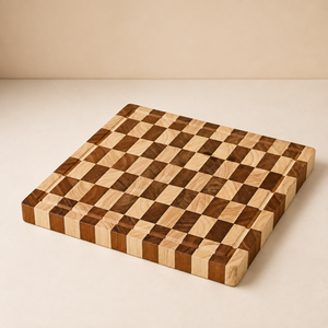Planche à découper en bois d'acacia massif, écologique, 4 cm d'épaisseur, pour la préparation de la viande et des légumes en cuisine - Product Image 1