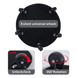 Pouf multifonctionnel en velours Teddy avec roulettes, rangement, repose-pieds et table basse - Product Image 2