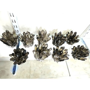 Wholesale Natural Smokey Quartz Flower Points Family <b>Clusters</b> <b>Crystals</b> Healing Gemstone Mineral Specimens - Product Image 1